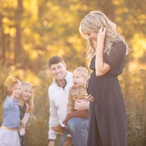 EUC PinkBlush polka dot dress